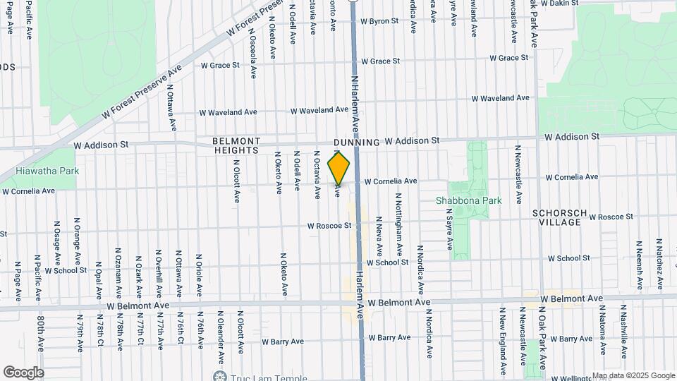 3461 N Oconto Ave Mapa y Detalles de la Ubicación