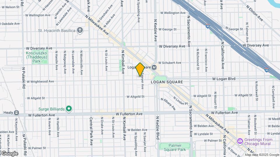 3266 W Wrightwood Ave Map and Location Details