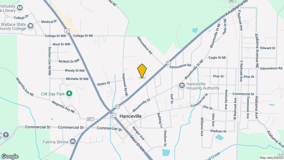 Hanceville Village Map and Location Details