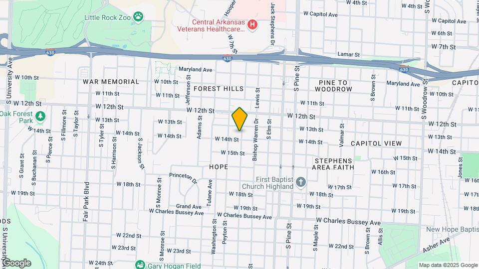1320 Abigail St Map and Location Details
