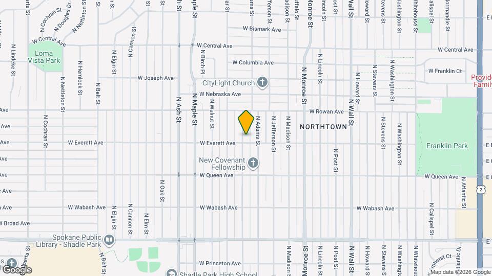 5308 N Hawthorne St Map and Location Details