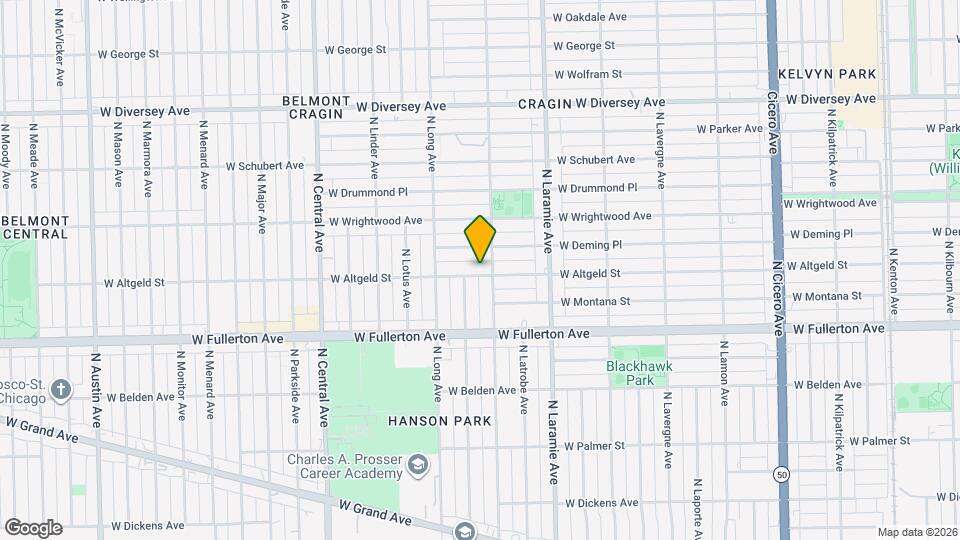 5310 W Altgeld St, Unit 1 Map and Location Details