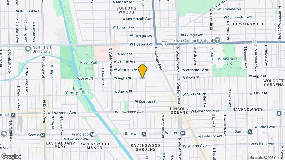 4942 N Rockwell St Map and Location Details