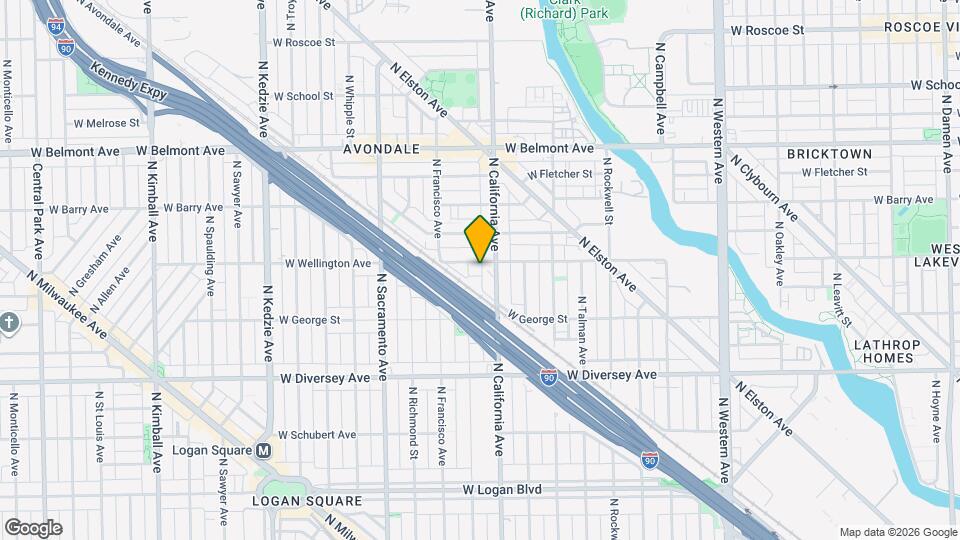 2815 W Wellington Ave, Unit #2 Map and Location Details