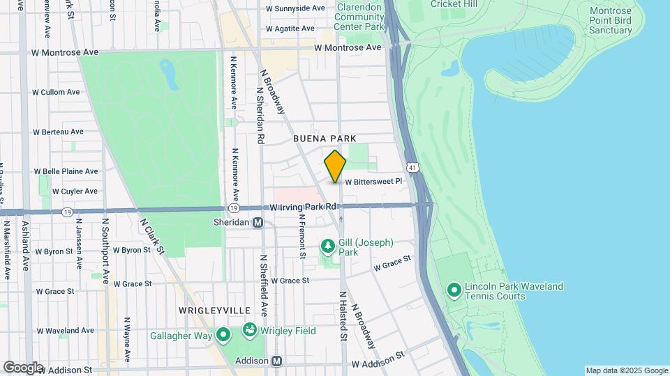 4026 N Clarendon Ave Map and Location Details