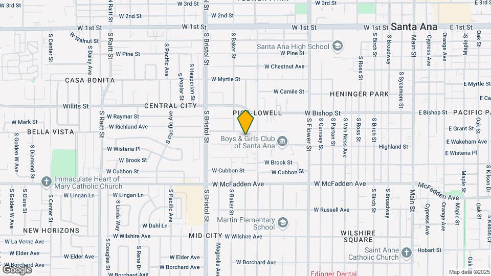1123 Highland St-Unit -B Map and Location Details