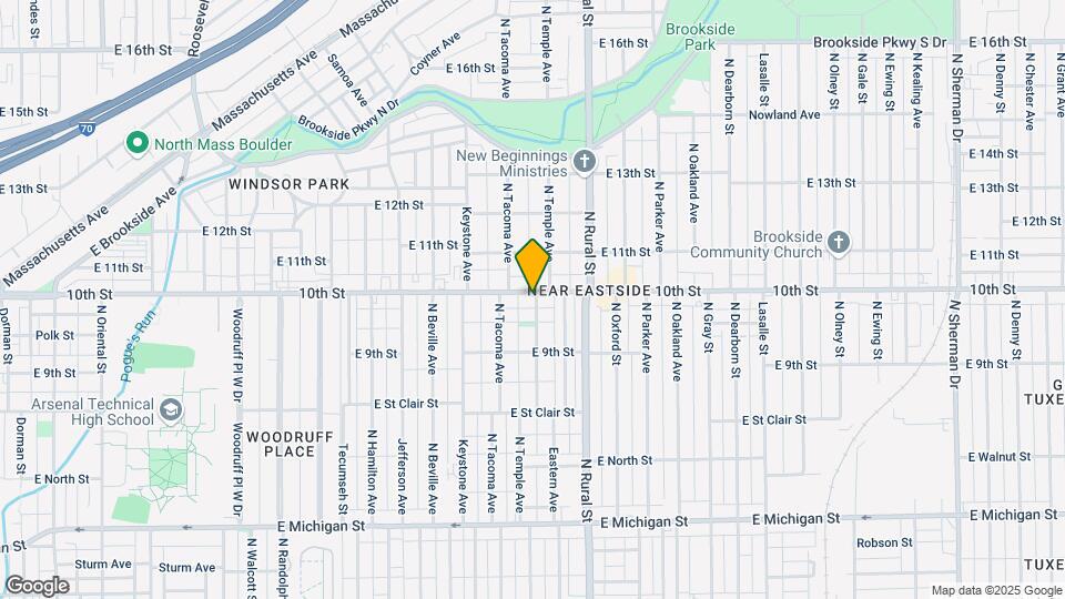 2531 E 10th St Map and Location Details