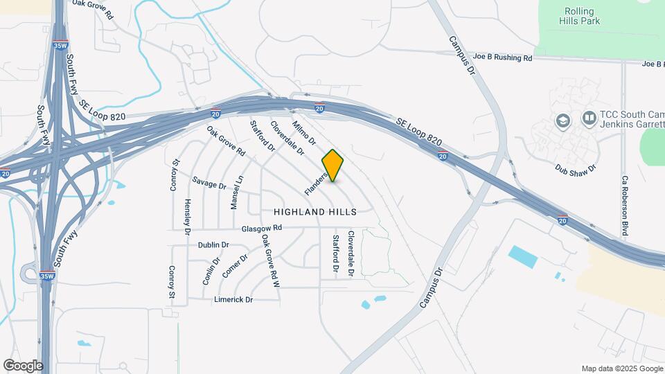 1512 Cloverdale Dr Map and Location Details