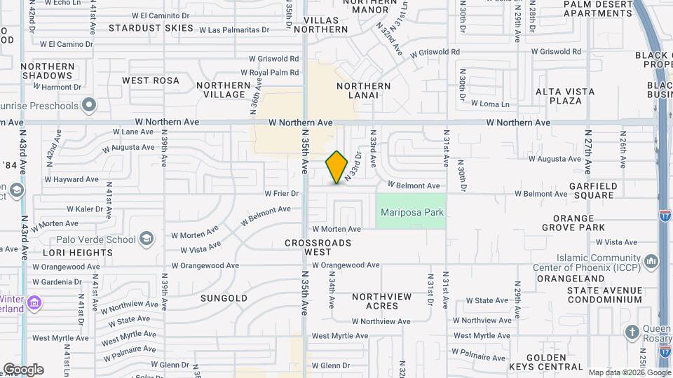 3401 W Belmont Ave Map and Location Details