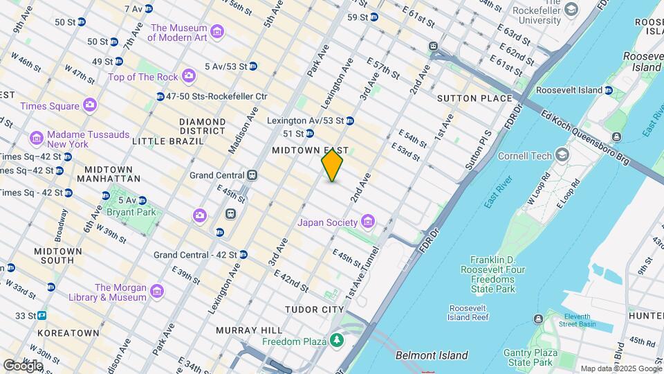 220 E 49th St Map and Location Details
