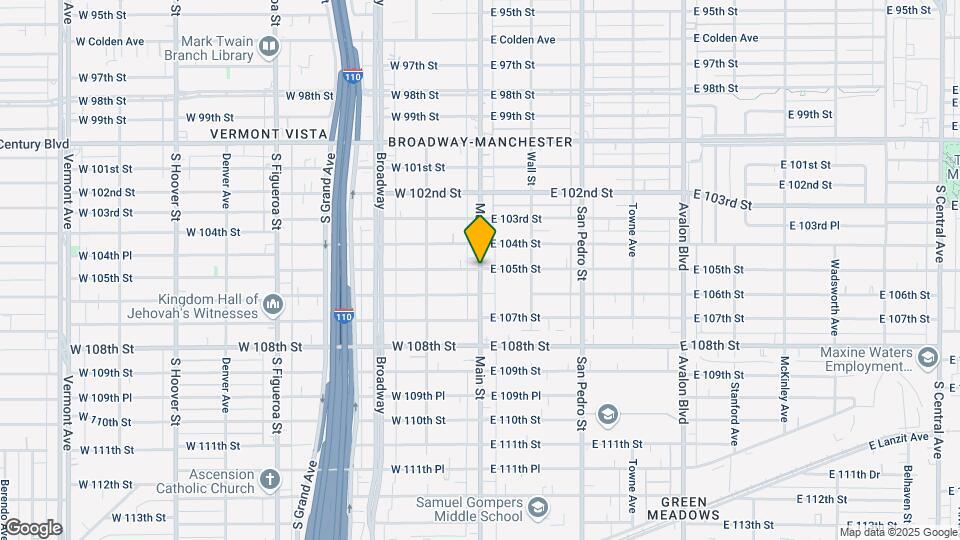 2-322 W 105th St Map and Location Details