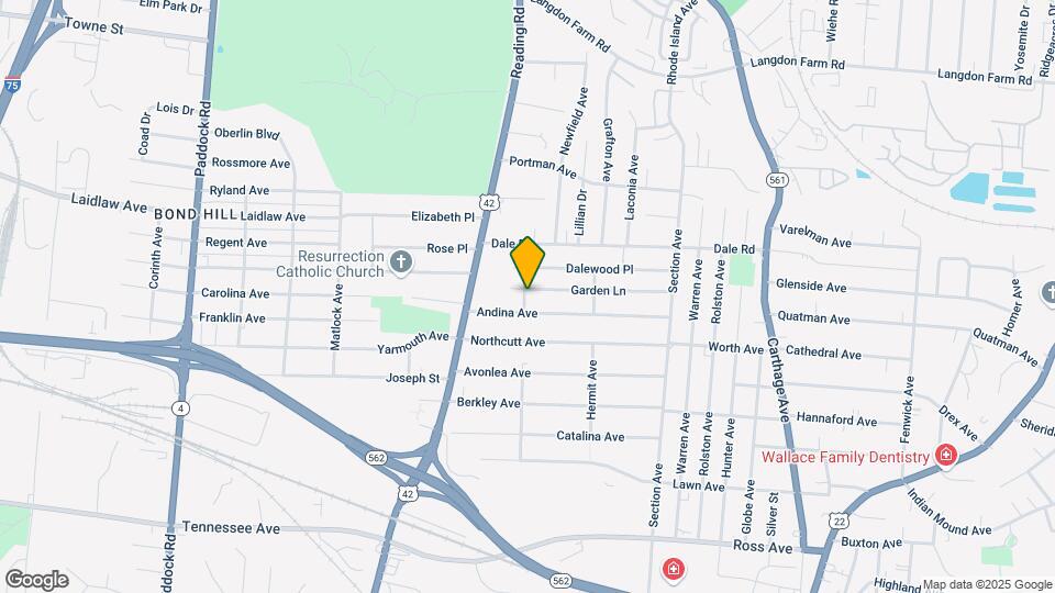 1803 Garden Ln Map and Location Details