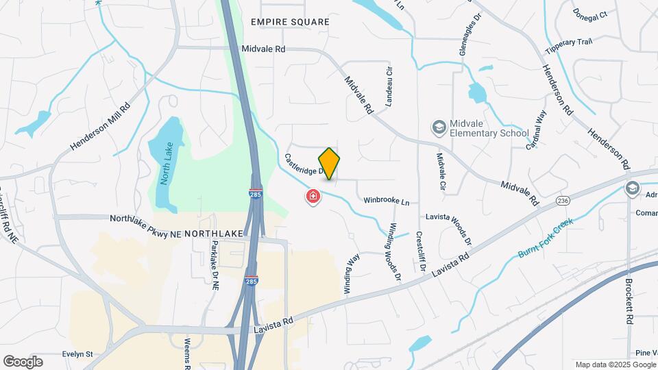 2340 Castleridge Ct Map and Location Details