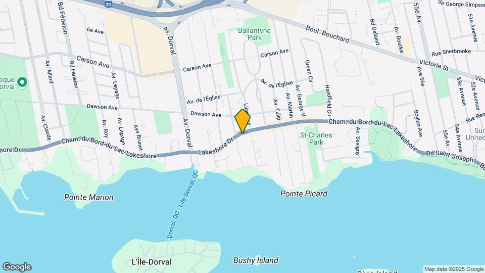 630-632 Du Bord-Du-Lac Lakeshore Ch Map and Location Details