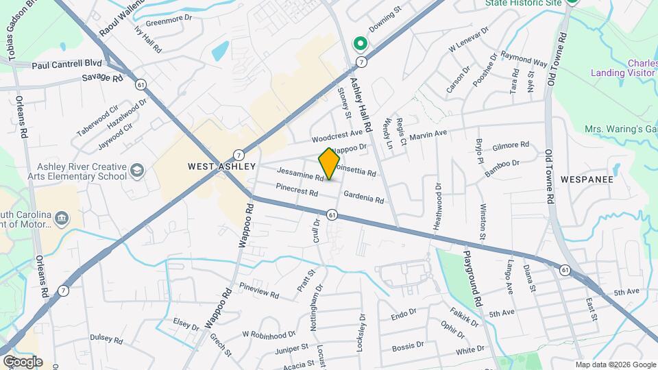 1611 Jessamine Rd Map and Location Details