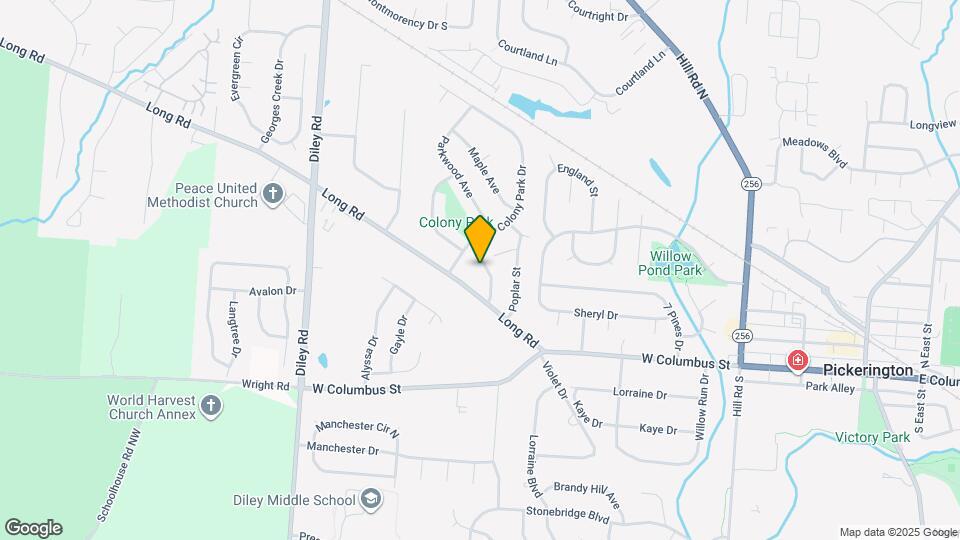 105 Elmwood St Map and Location Details