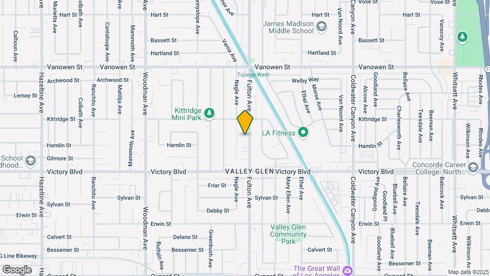 6525 Fulton Ave Map and Location Details