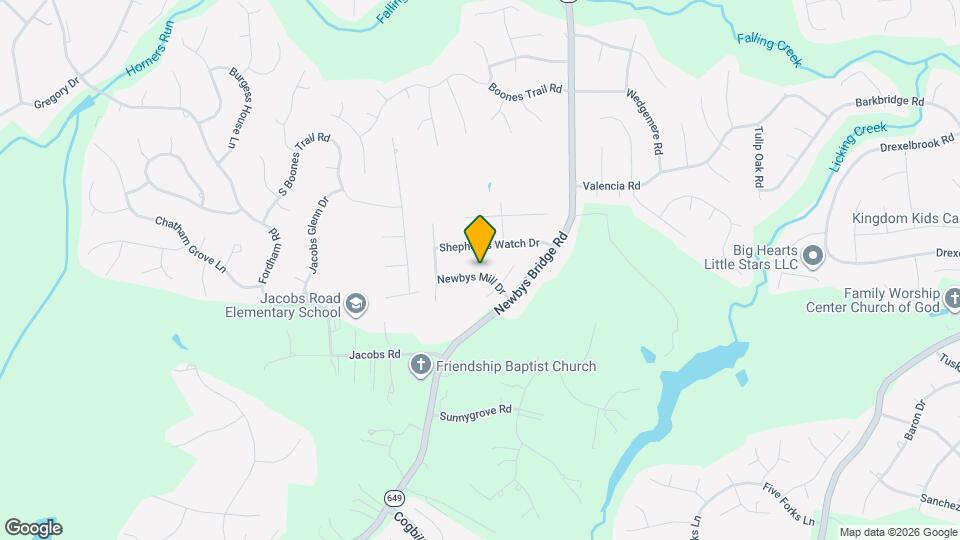 8418 Newbys Mill Dr Map and Location Details