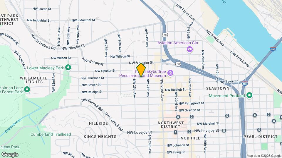 2446 NW Thurman St Map and Location Details