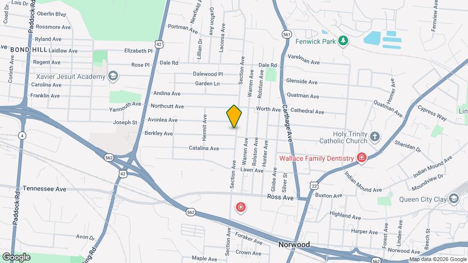 1968 Berkley Ave Mapa y Detalles de la Ubicación