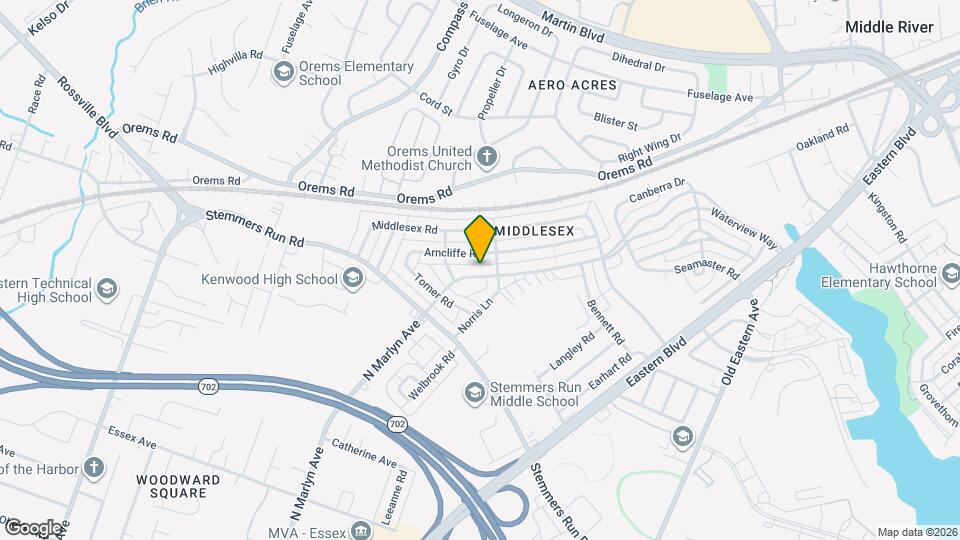 832 N Marlyn Ave Map and Location Details