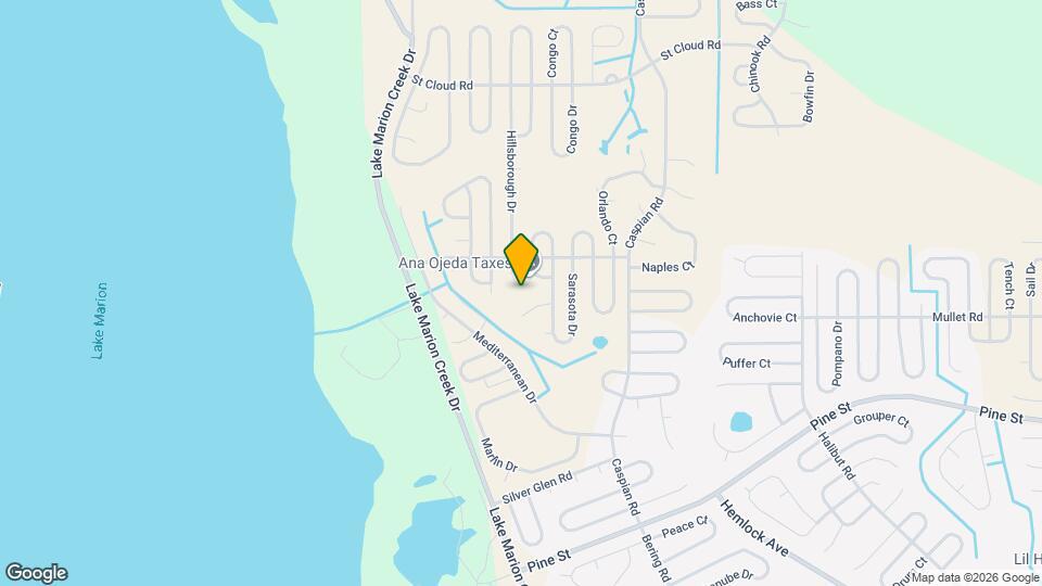 1411 Hillsborough Way Map and Location Details