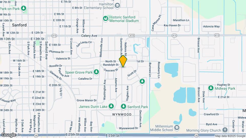 1815 S Summerlin Ave Map and Location Details