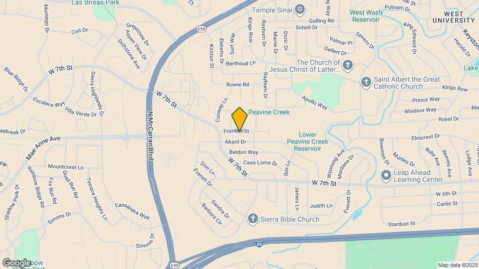 1354 Frontier St Map and Location Details