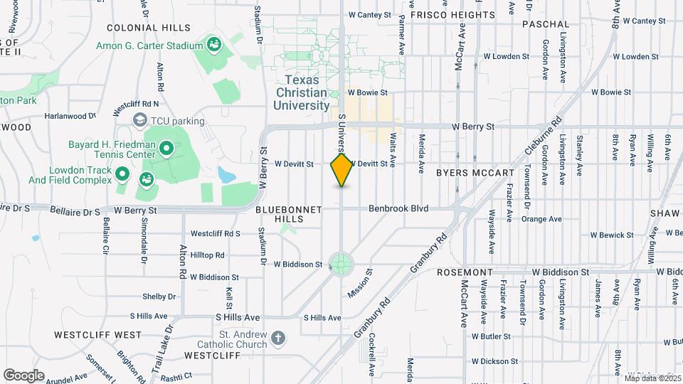 3239 S University Dr Map and Location Details