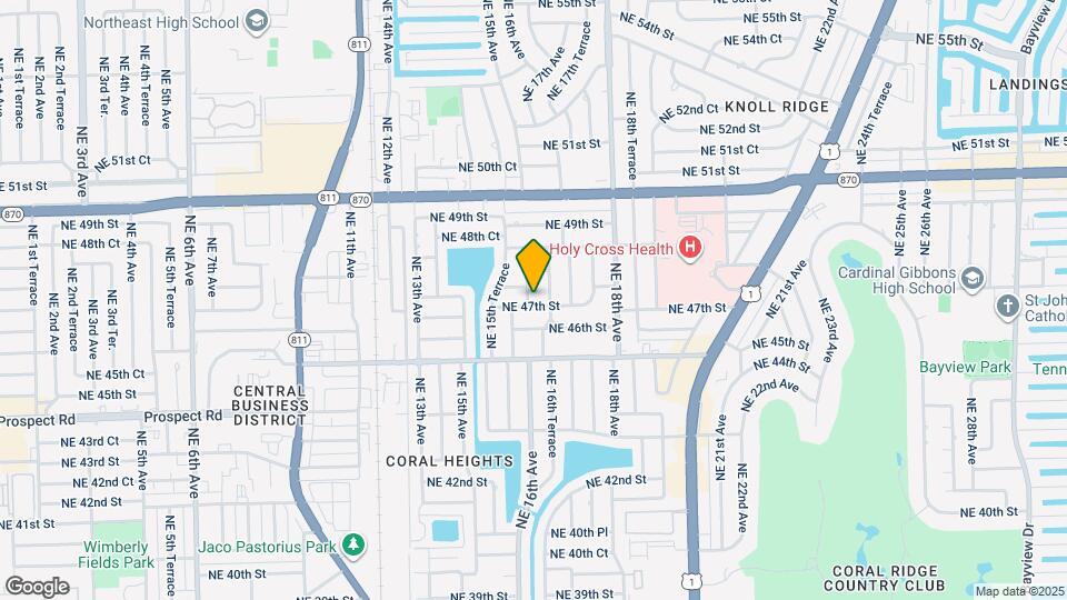 1575 NE 47th St Map and Location Details