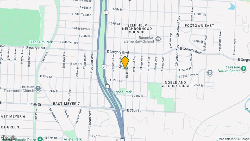 7210 Bellefontaine Ave Map and Location Details