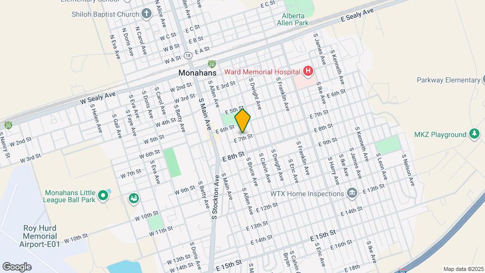 301 E 7th St Map and Location Details