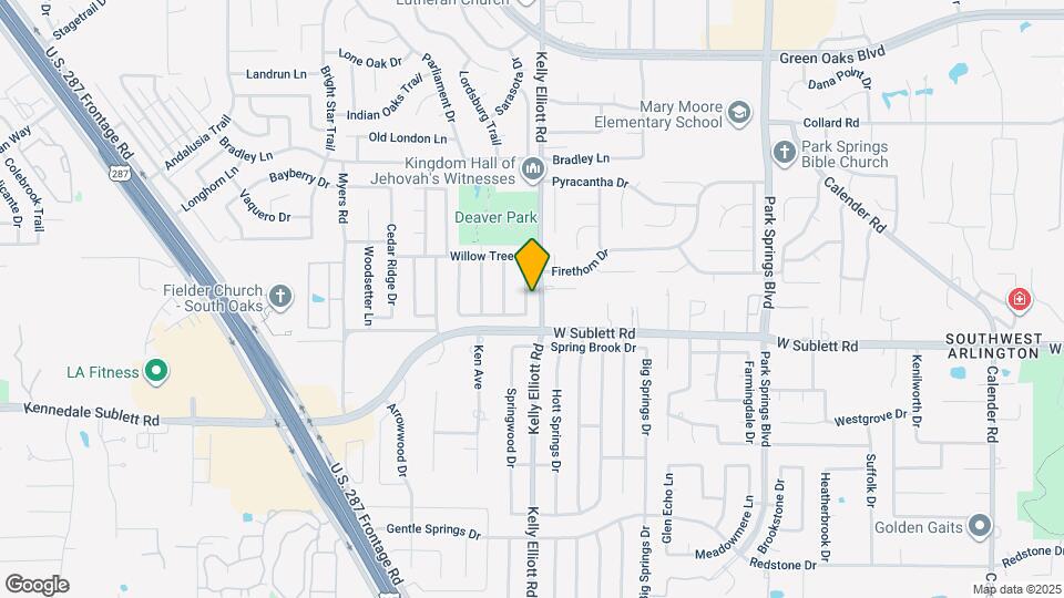 5907 Willow Crest Dr Map and Location Details