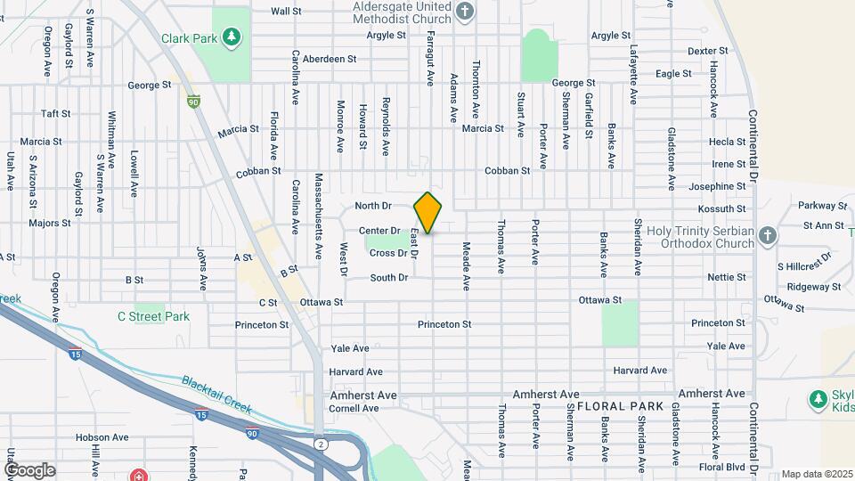 2121 Farragut Ave Map and Location Details