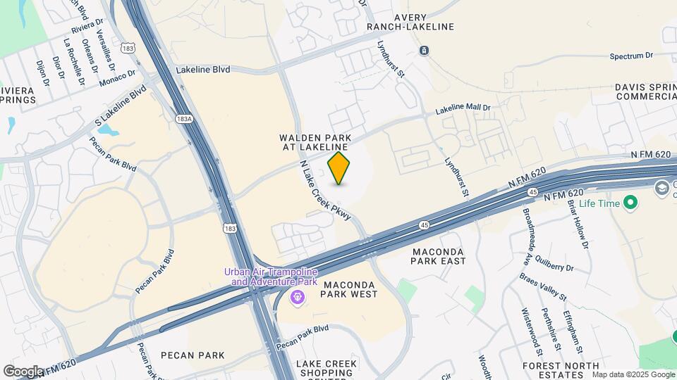 9821 N Lake Creek Pkwy-Unit -3106 Map and Location Details
