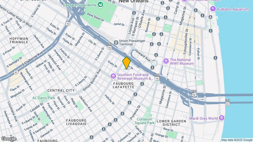 1231 Baronne St Map and Location Details