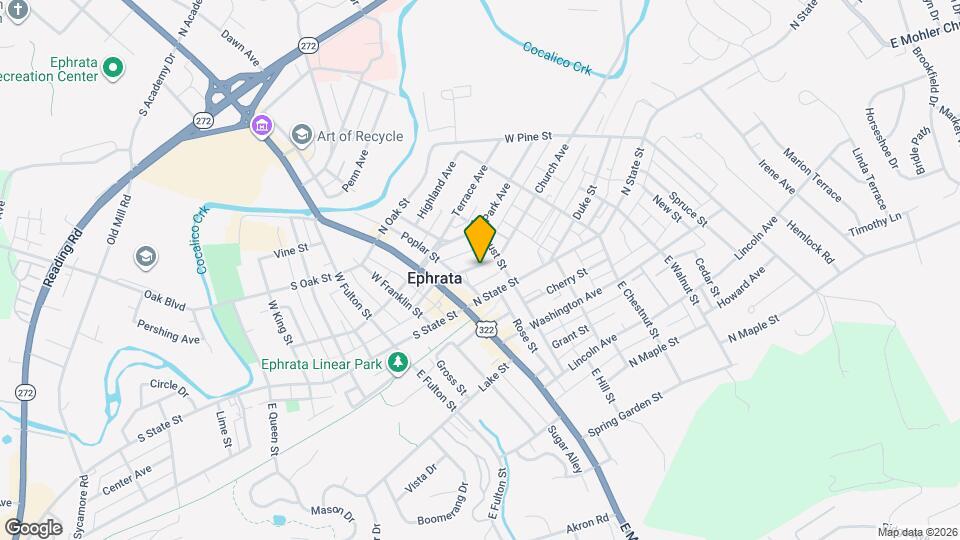 55 N Church St Map and Location Details