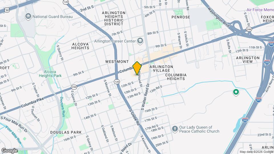 1106 S Highland St Map and Location Details