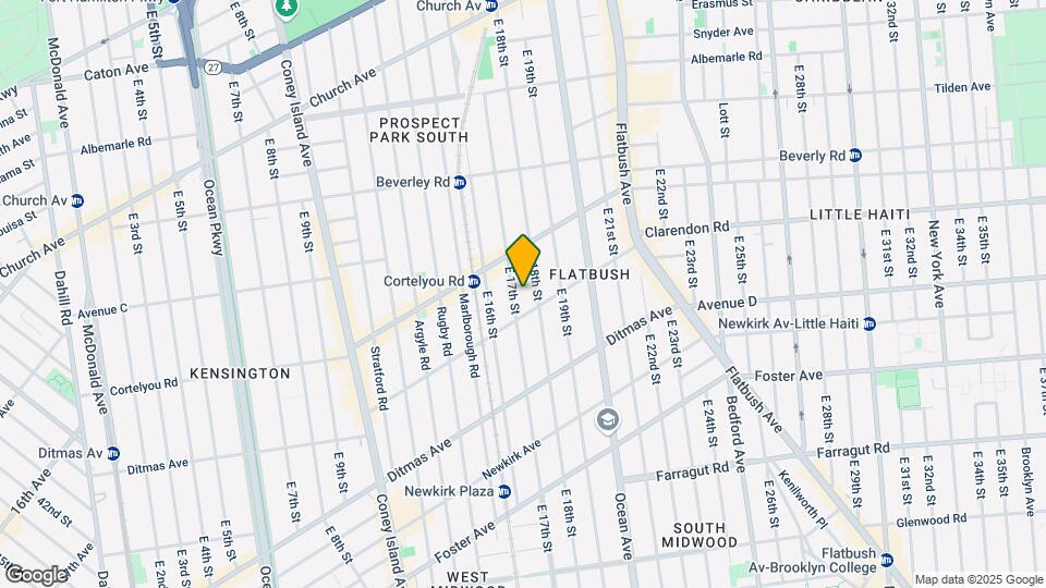 415 E 17th St Map and Location Details