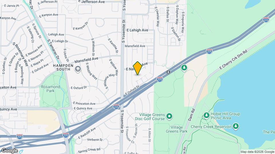4042 S Yosemite St Map and Location Details