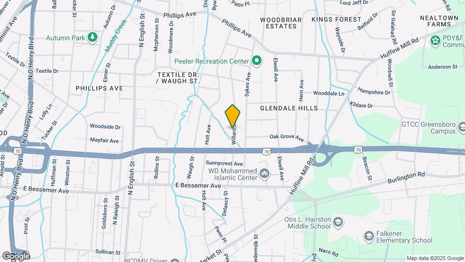 903 Willard St Map and Location Details