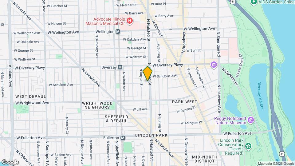 2660 N Halsted St, Unit 1 Mapa y Detalles de la Ubicación