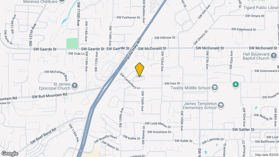 10723 SW Canterbury Ln Mapa y Detalles de la Ubicación