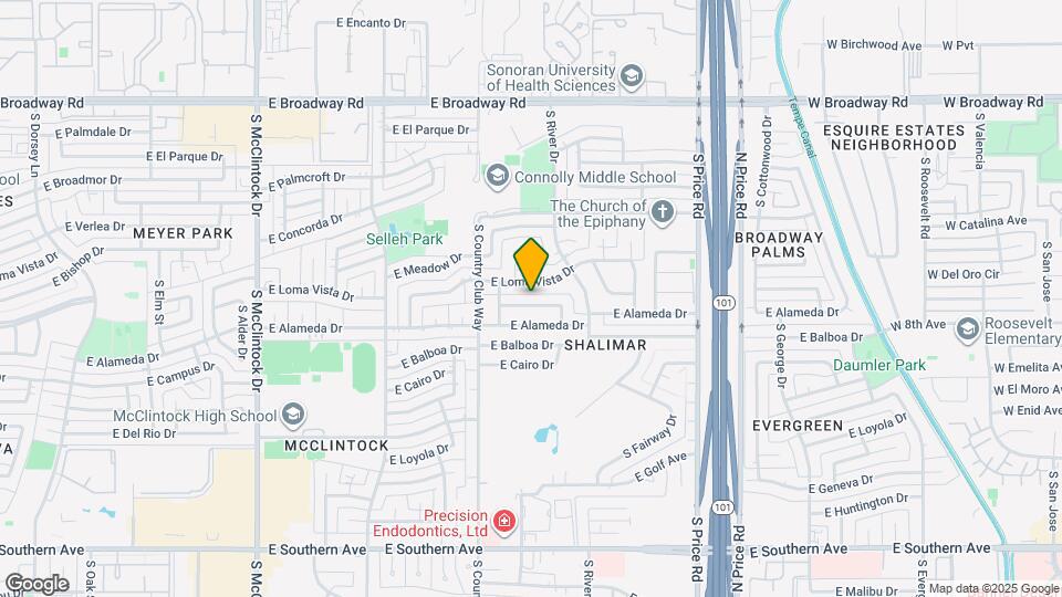 2034 E Bishop Dr Map and Location Details