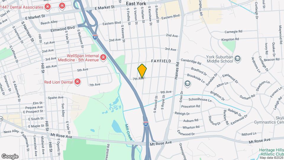 700 S Harlan St Map and Location Details