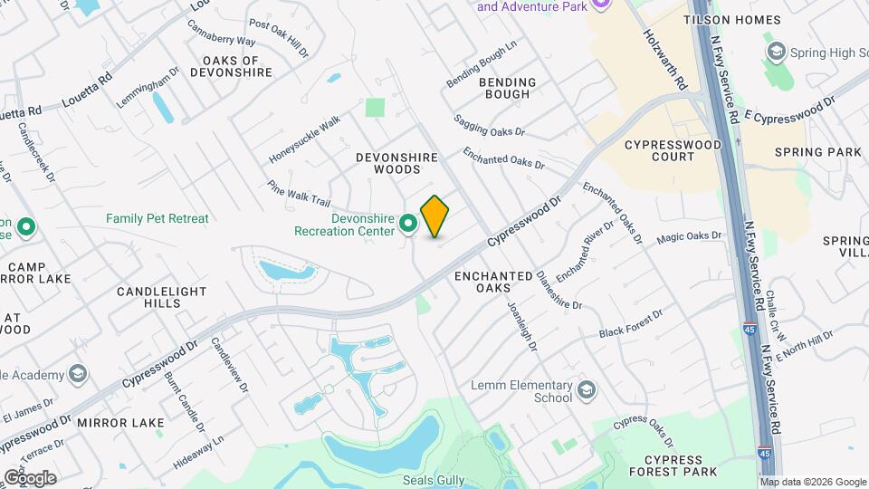 542 Enchanted Hollow Dr Map and Location Details