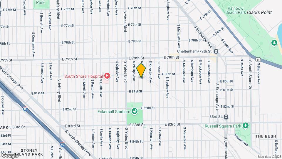 8012 S Essex Ave Map and Location Details
