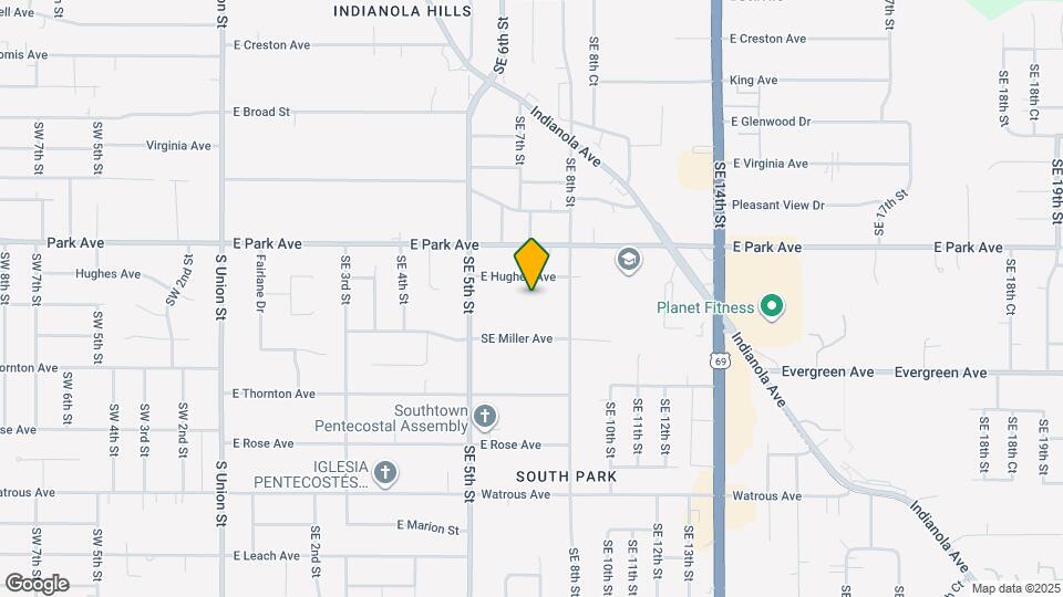 639 E Hughes Ave Map and Location Details