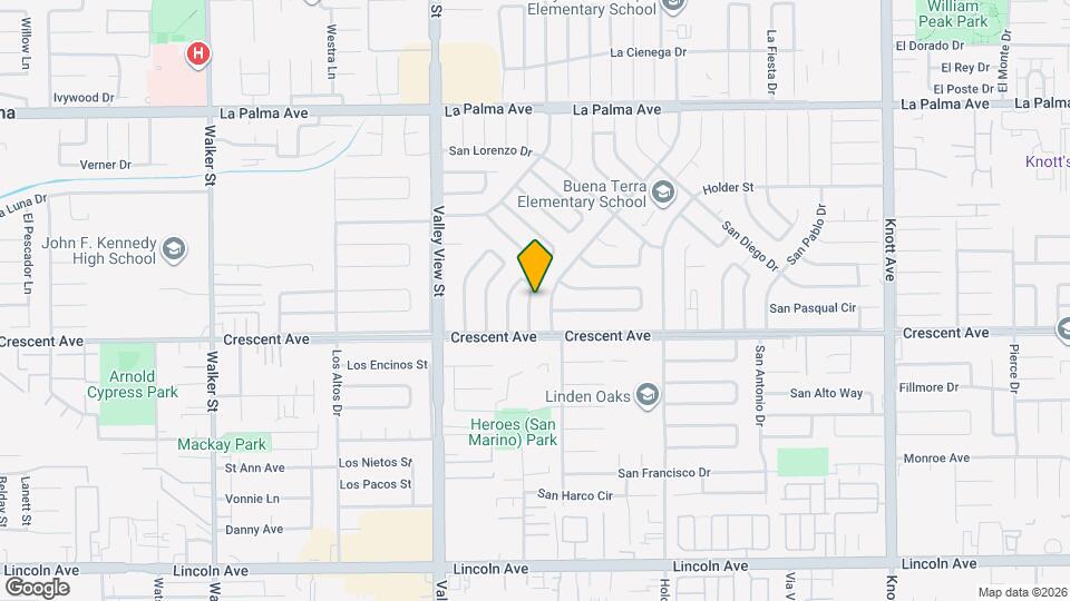 8415 San Carlos Way Map and Location Details