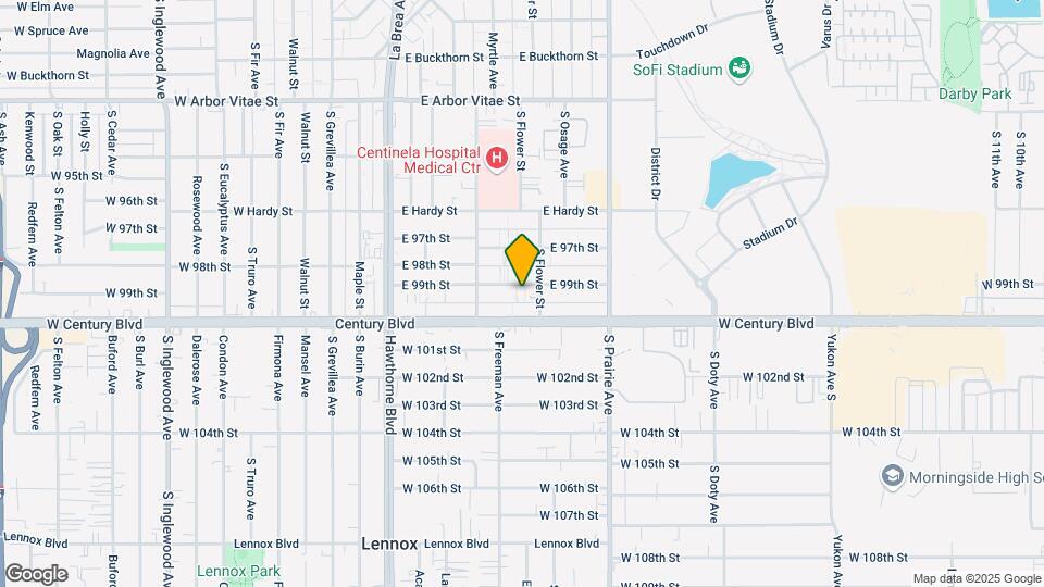 540 E 99th St Map and Location Details